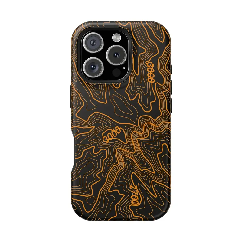 Iphone Magsafe Case - Badlands Topographic Design 30