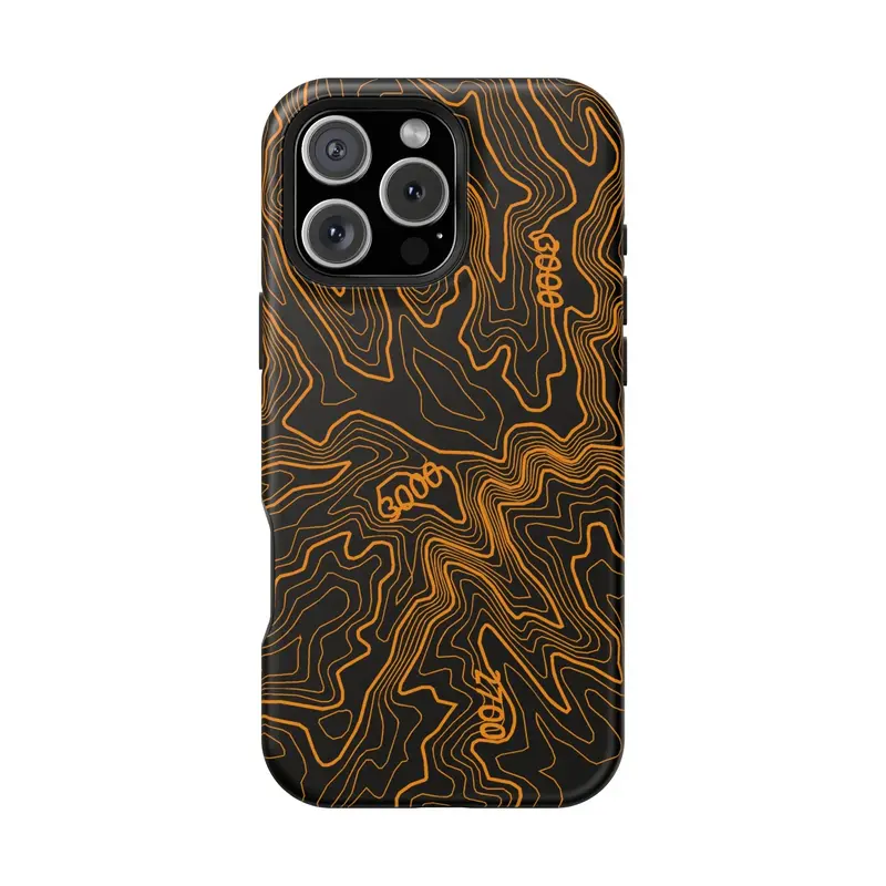 Iphone Magsafe Case - Badlands Topographic Design 32