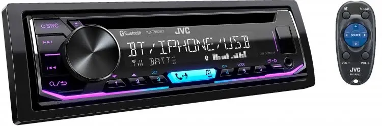 Jvc  Kd-T912bt Dual Bluetooth Cd/Usb/Aux/Nz Tuners 3X Pre Outs Car Stereo 1