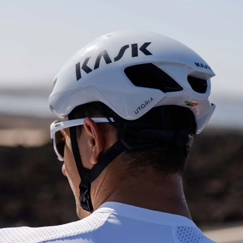 Kask Utopia Y Unisex Aero Road Cycling Helmet, White 4