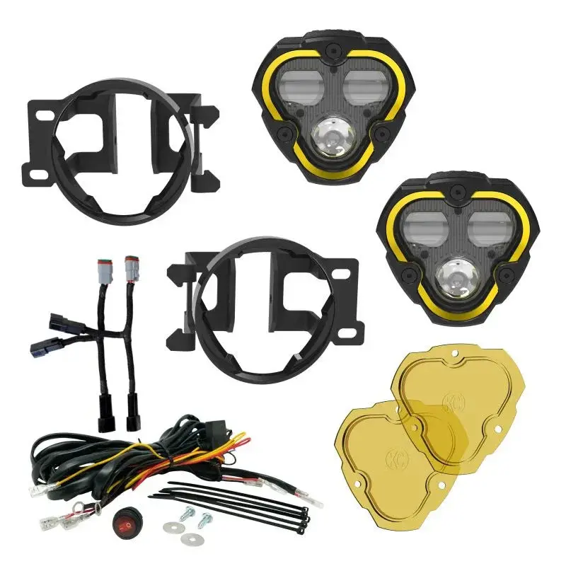 Kc Hilites Flex Era 3 Dual Mode Sae Fog Lights - 2012-2023 Tacoma / 2014-2022 4Runner / 2015-2021 Tundra 1
