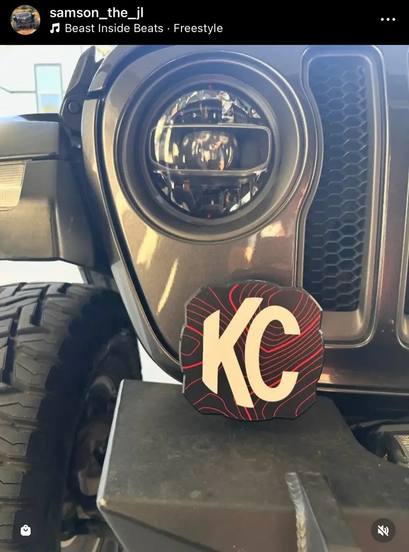 Kc Hilites Flex Era 4 Cover Topo Overlays - Universal 4