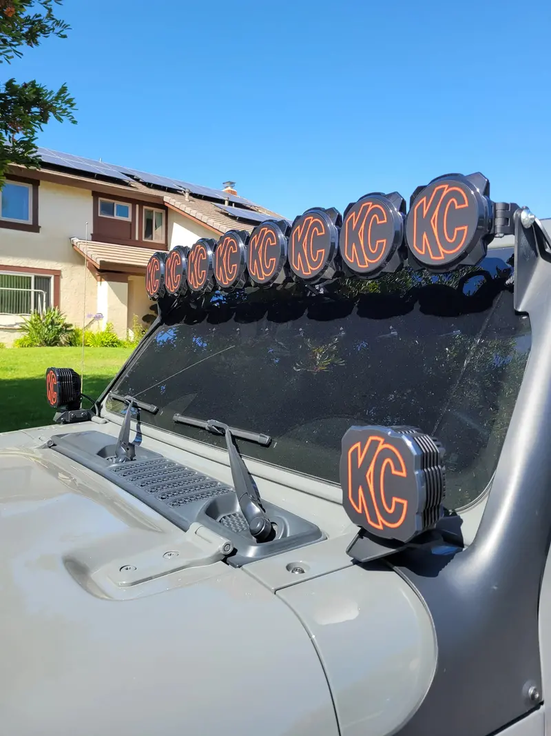 Kc Hilites Flex Era 4 Light Cover Overlays - Universal 3