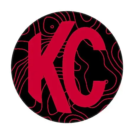 Kc Hilites Pro6 / Titan Gravity Light Cover Topo Overlays (Pair) - Universal 14