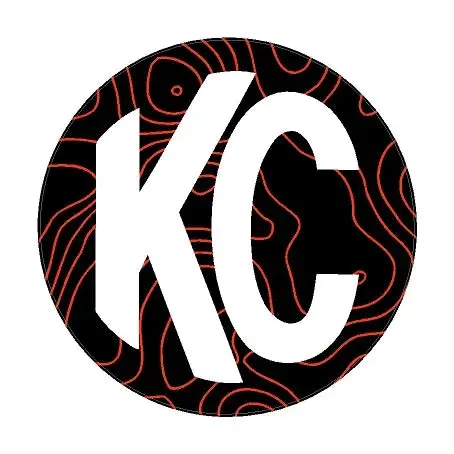 Kc Hilites Pro6 / Titan Gravity Light Cover Topo Overlays (Pair) - Universal 18