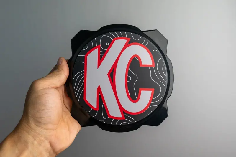 Kc Hilites Pro6 / Titan Gravity Light Cover Topo Overlays (Pair) - Universal 18