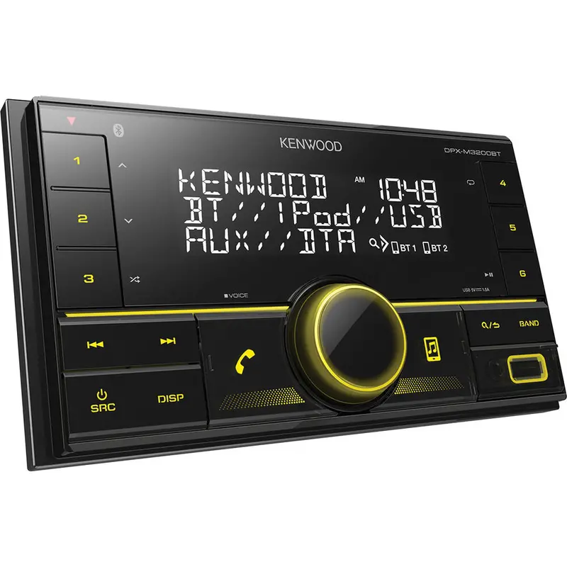 Kenwood Dpx-M3300bt Mechless Double Din Stereo With Bluetooth 1