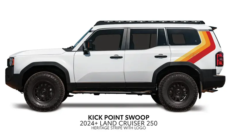 Kick Point Swoop Side Decals - 2024+ Land Cruiser 1