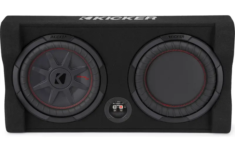 Kicker 48Trtp102 Sealed Downward-Firing Enclosure With Comprt® 10" Shallow-Mount Subwoofer And Passive Radiator 1
