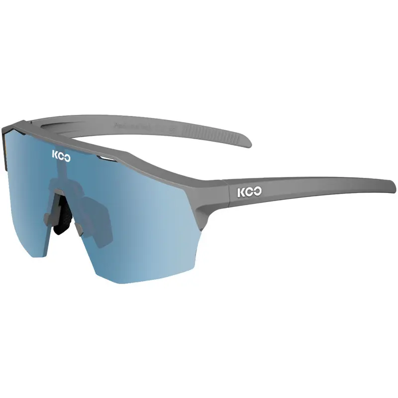 Koo Alibi Unisex Cycling Sunglasses, Grey Matt Turquoise Frame With Turquoise Mirror Lens (Large Frame) 1