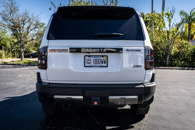 "Land Cruiser" Slim License Plate Frame - Black, Pair 2