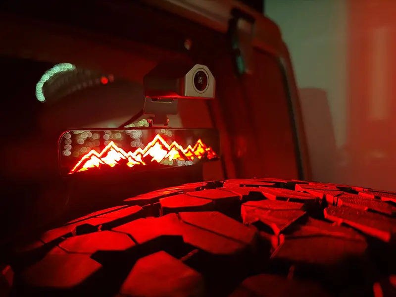 Laser Series Acrylic Third Brake Light Overlay - 2018+ Wrangler Jl 2