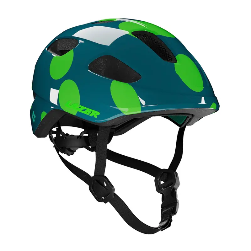 Lazer Nutz 2.0 Kineticore Kids Helmet, Green Dots (50-56 Cm) 1