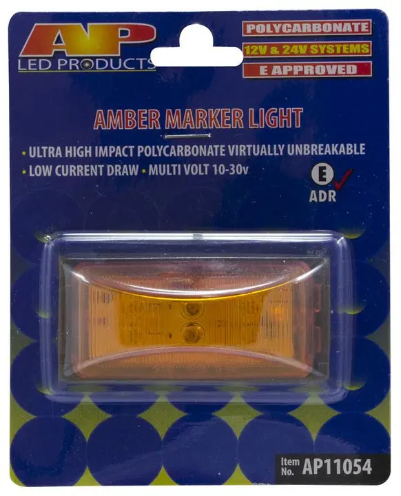 Led Front End Outline Markeramber Black Blister 1