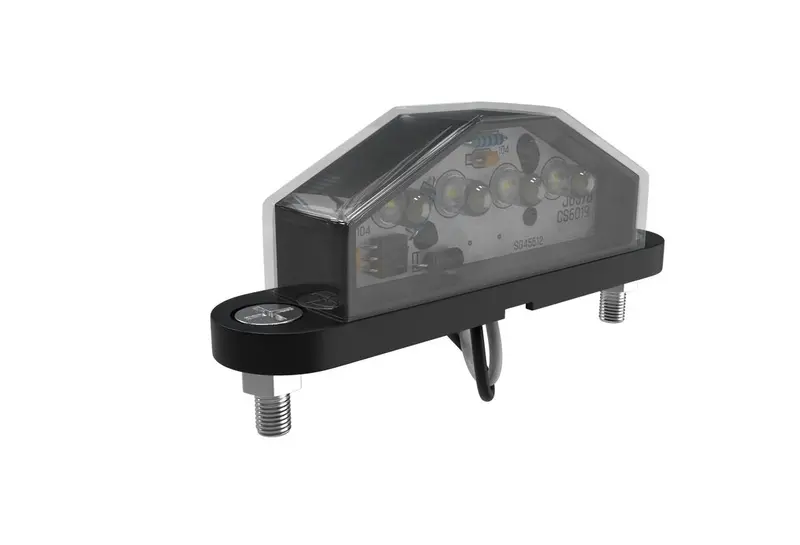 Led License Plate Lamp Black 4 Led 1