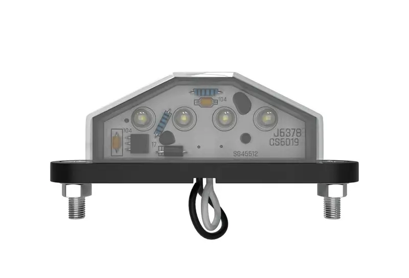 Led License Plate Lamp Black 4 Led 2