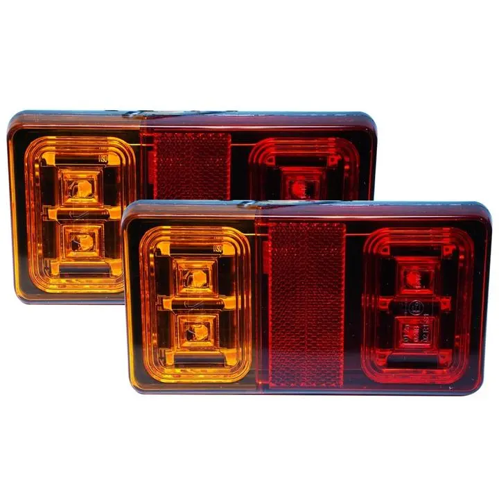 Led Trailer Lamp Rectangle12v Twin Pack 1