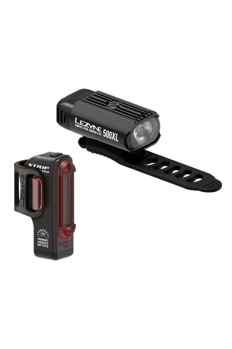Lezyne Light Pack Hecto Drive 500Xl Front W/ Strip Drive 150 Lumen Rear 1