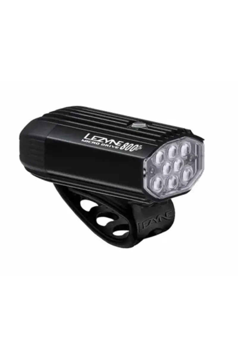 Lezyne Micro Drive 800+ Front 800 Lumen - Usb-C Rechargeable, Rubber Strap 1