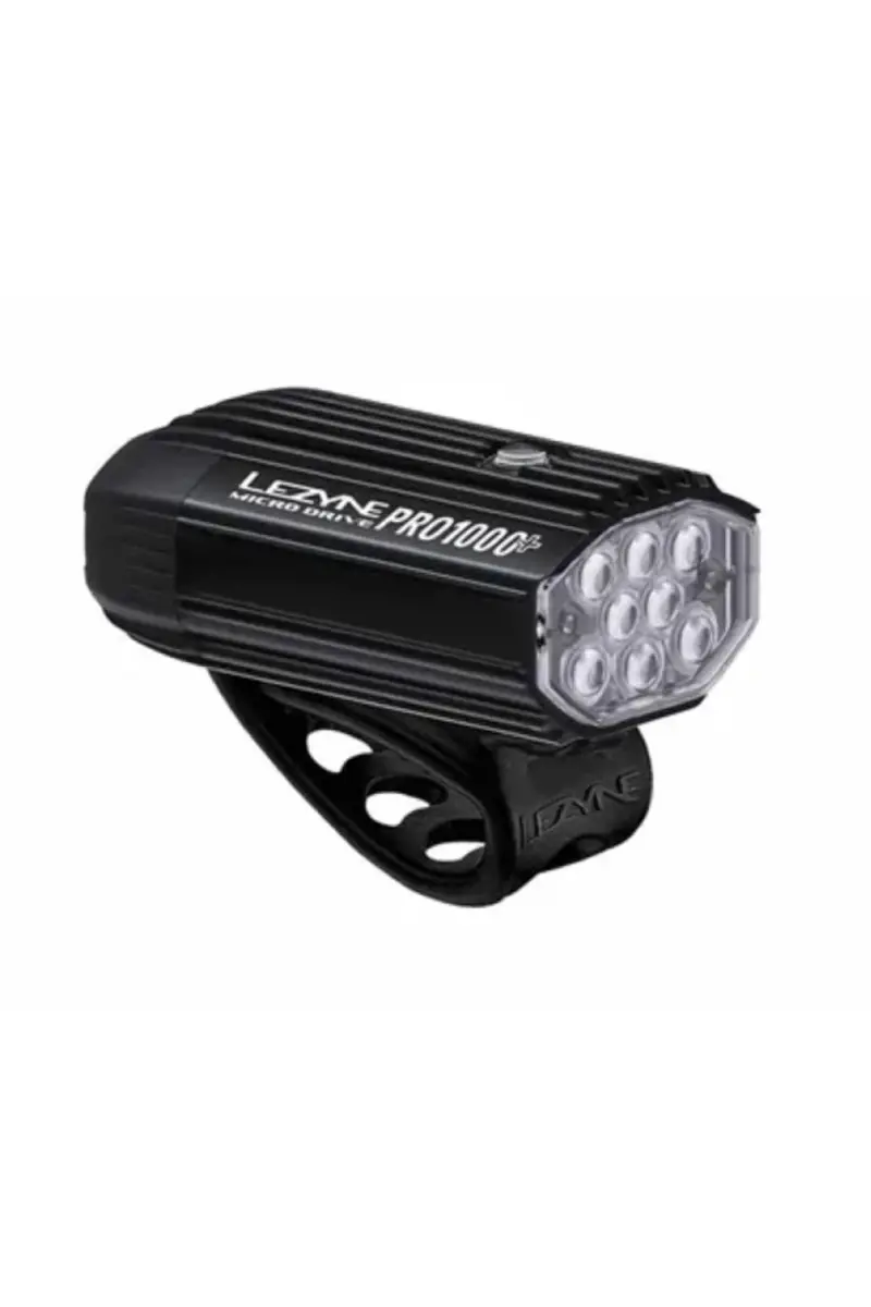 Lezyne Micro Drive Pro 1000+ Front 1000 Lumen Usb-C Rechargeable, Rubber Strap 1
