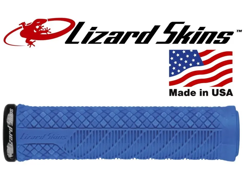 Lizard Skins Lock-On Charger Evo Mtb Grips - Electric Blue 1