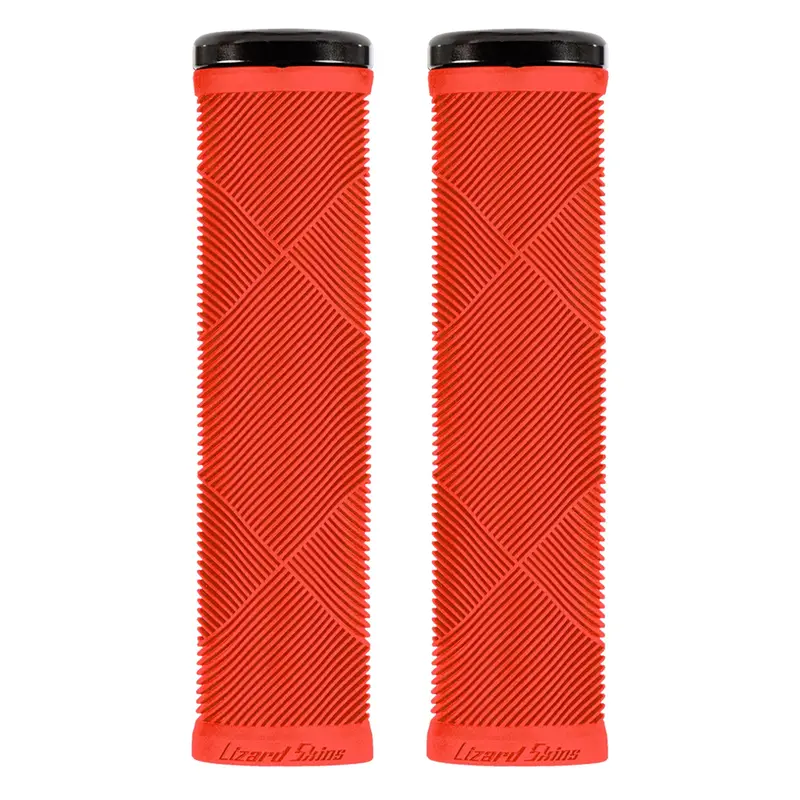 Lizard Skins Lock-On- Strata Bicycle Grips, Candy Red 1