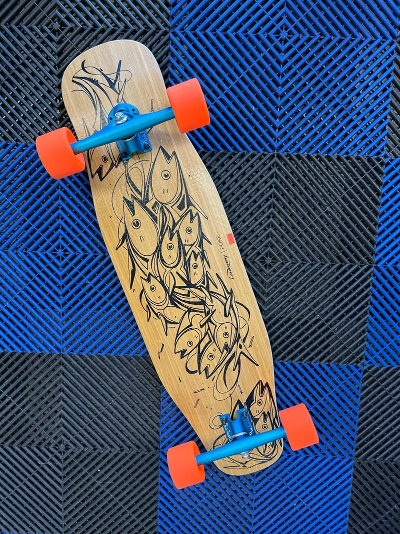 Loaded Poke Bamboo Skateboard Complete 1