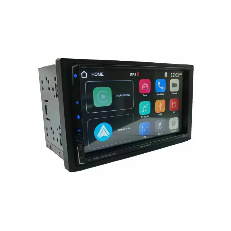 Massive Audio H7cpaw 7" Video Head Unit | Wireless Carplay, Wireless Android Auto 1