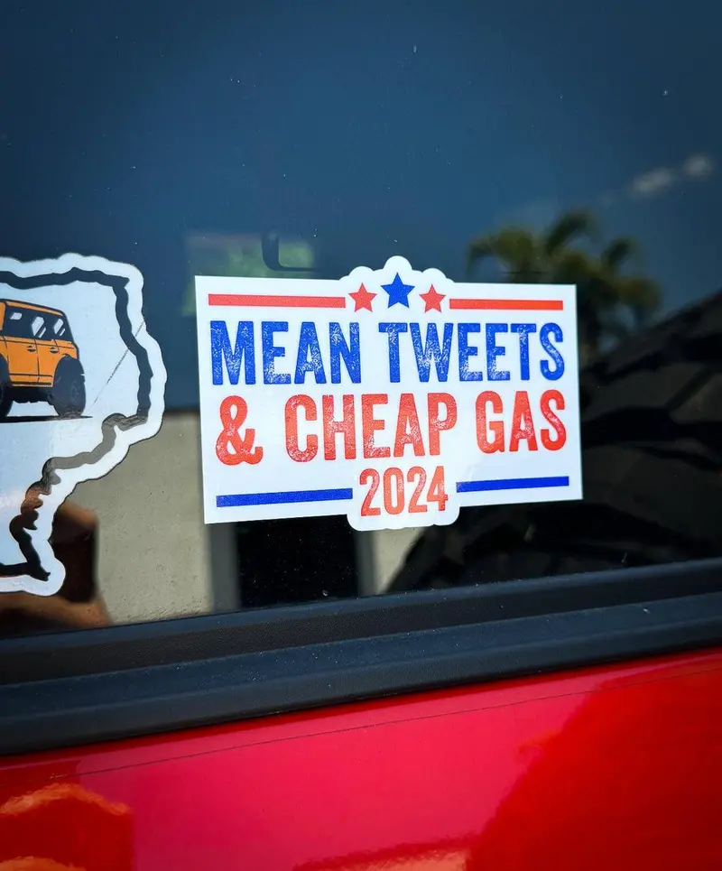 Mean Tweets And Cheap Gas 2024 Sticker - Universal 1