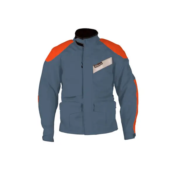 Men's Classic Roadcrafter Jacket, Sz 36S Slate/Orange 1