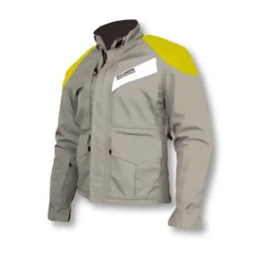 Men's Classic Roadcrafter Jacket, Sz 38R Grey/Hiviz 1