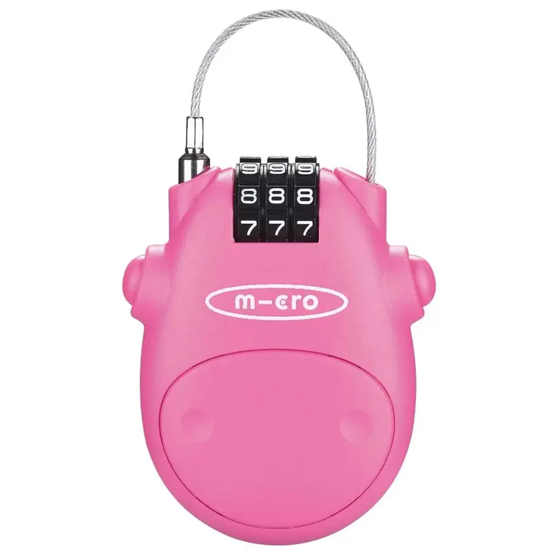 Micro Combination Cable Lock - Pink 1