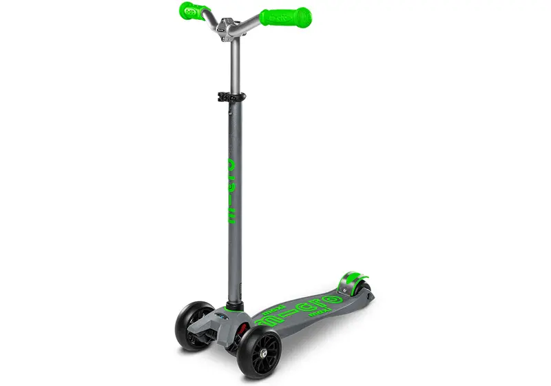 Micro Maxi Micro Deluxe Pro Scooter, Grey/Green, Age 5-15, Rider Height: 110-152Cm 1