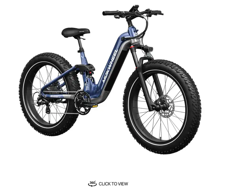 Mokwheel Obsidian Full Suspension Fat Tire Electric Bike 1