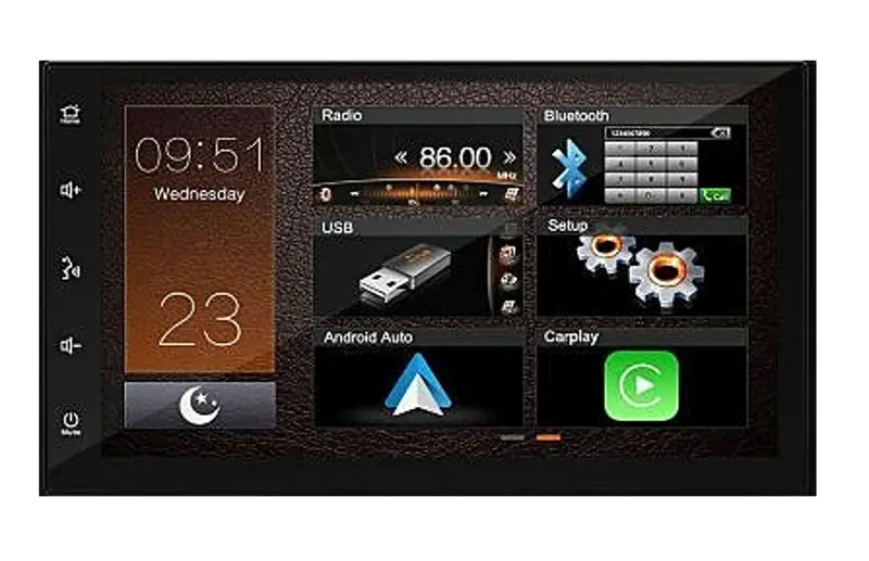 Mongoose 6.75" Wireless Apple Carplay / Android Auto  Multimedia Unit 1