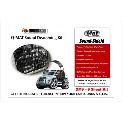 Mongoose Qm9 Sound Deadening 9 Sheet Kit Price: 1