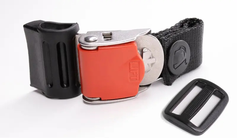 Motorcycle Helmet Quick Release Chin Strap Stainless Ratchet Buckle Kit Adapter-Replacement 1