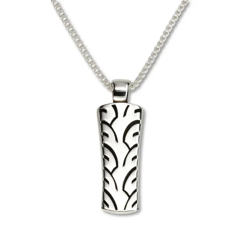 Motorcycle-Themed Tire Pendant Necklace or Keychain