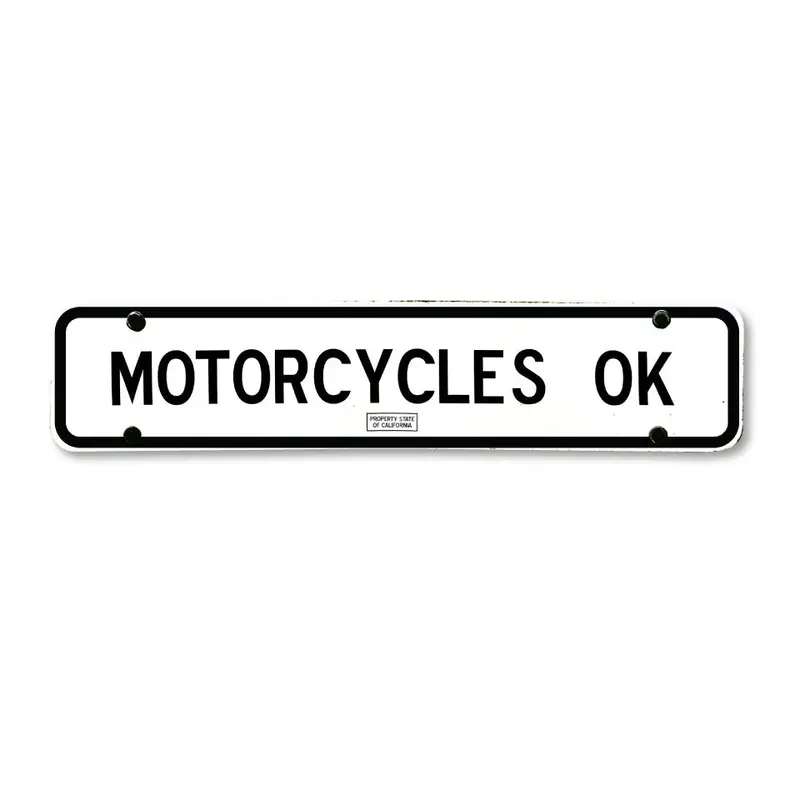 Motorcycles Ok Aluminum Sign 1