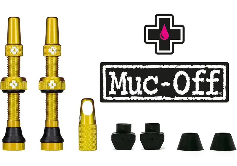 Muc-Off Tubeless Valve Kit 44Mm, Gold 1
