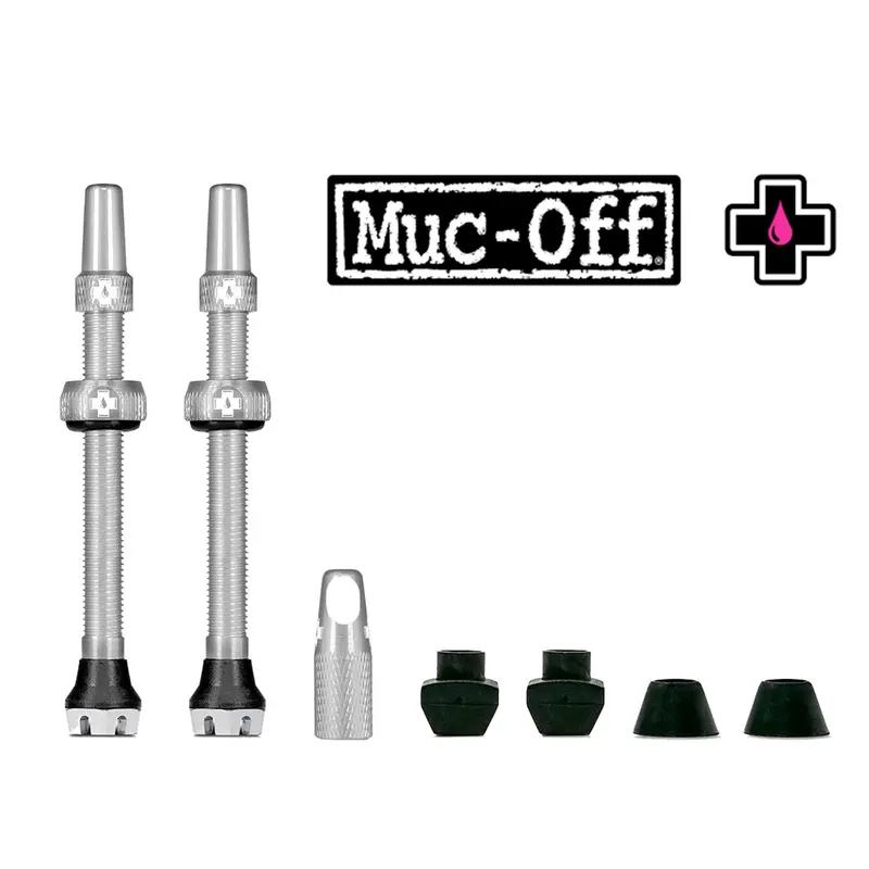 Muc-Off Tubeless Valve Kit 60Mm Silver 1