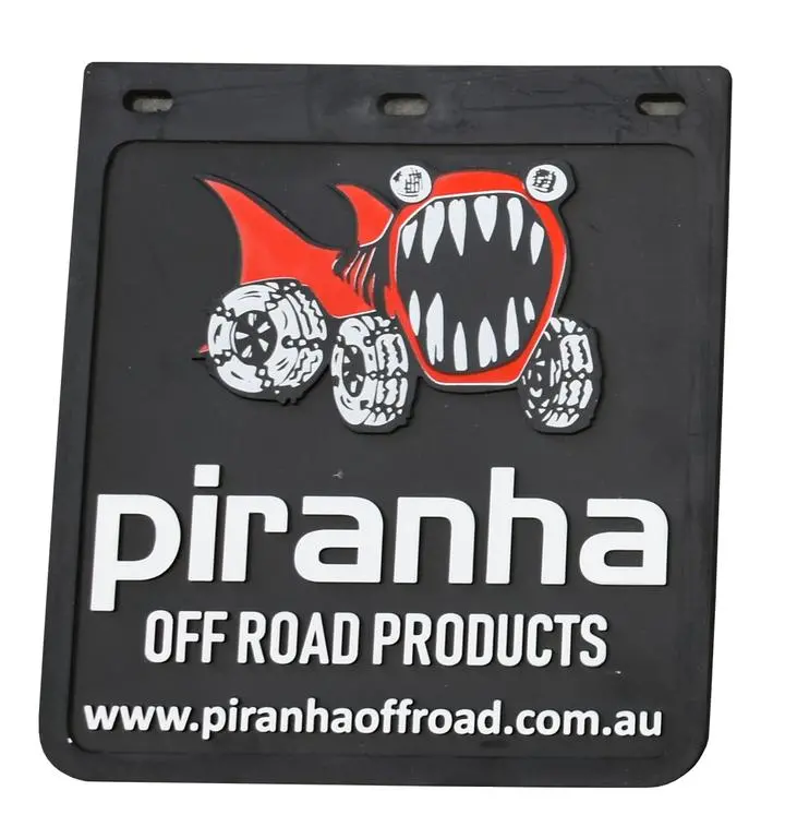 Mudflap 232Mm X 249Mm Black - Piranha 1