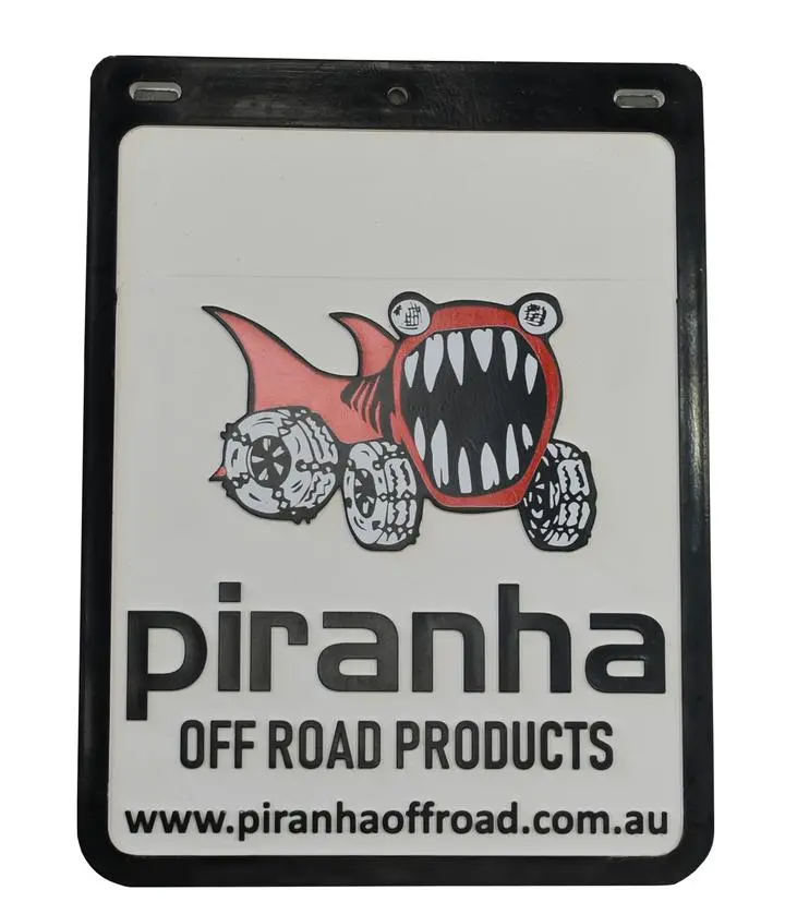 Mudflap 232Mm X 307Mm White - Piranha 1