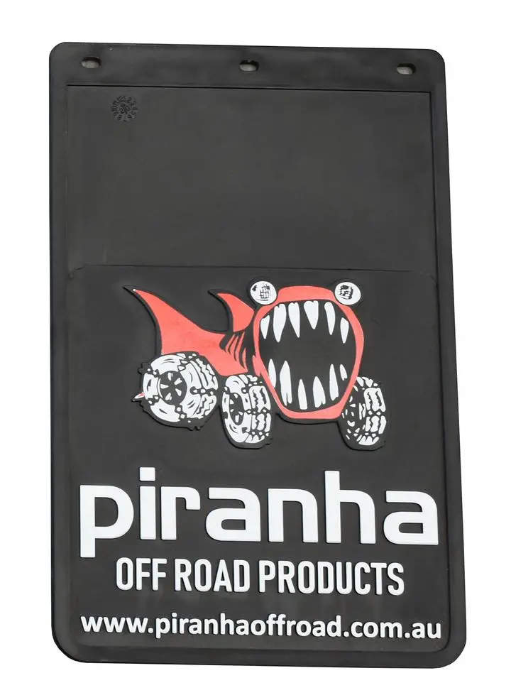 Mudflap 232Mm X 355Mm Black - Piranha 1
