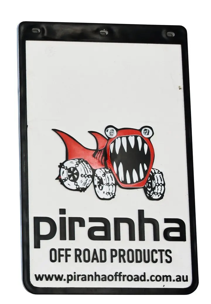 Mudflap 232Mm X 355Mm White - Piranha 1