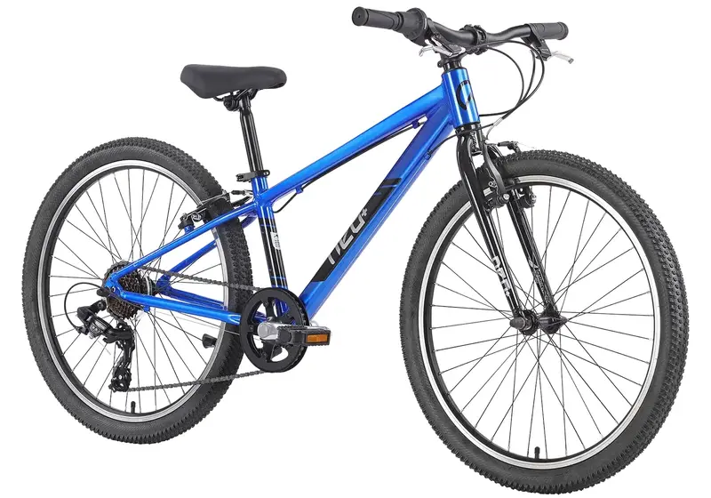 Neo+ 24 7 Speed Children's Bike, Chrome Blue, Age 7-10+ Years, Rider Height: 130-160Cm 1
