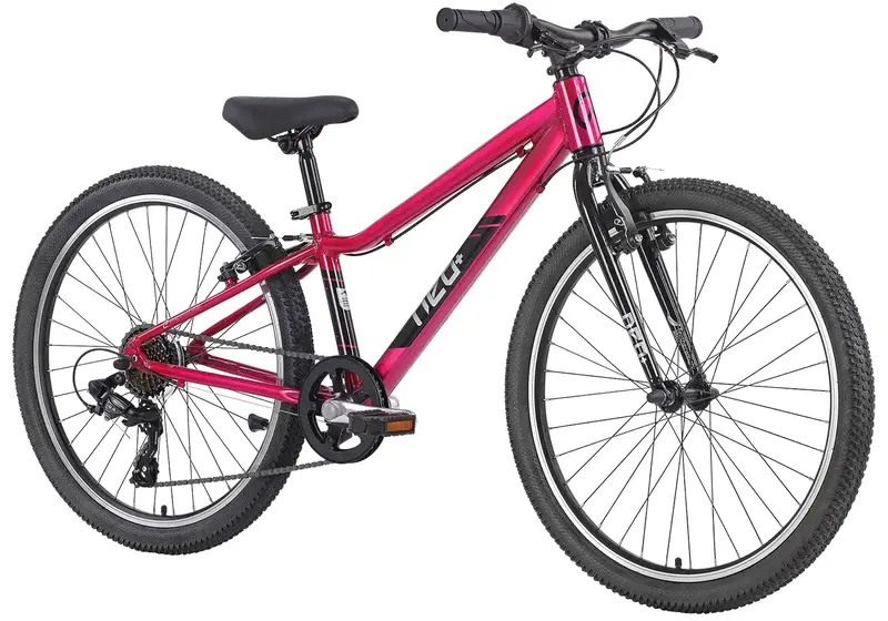 Neo+ 24 7 Speed Children's Bike, Chrome Pink, Age 7-10+ Years, Rider Height: 130-160Cm 1