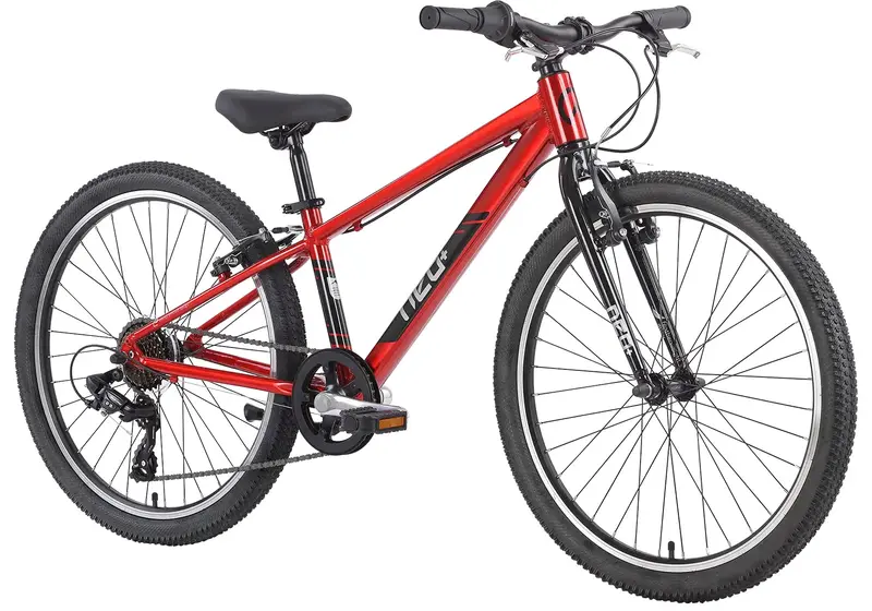 Neo+ 24 7 Speed Children's Bike, Chrome Red, Age 7-10+ Years, Rider Height: 130-160Cm 1