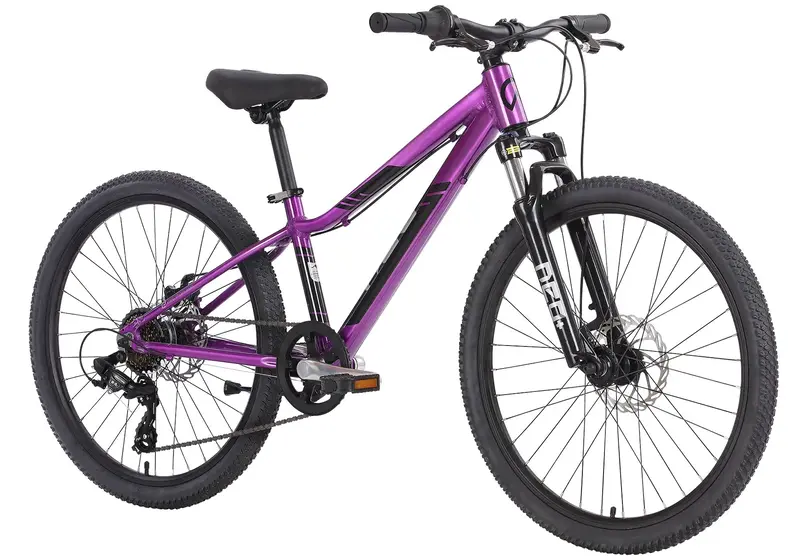 Neo Disc+ 24 7 Speed Childrens Bike - Chrome Purple 1