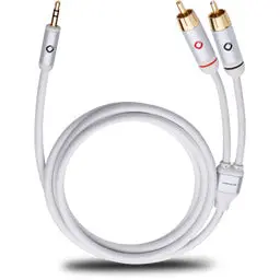 Oehlbach Ob-60001 1.5M Mobile Audio Cable, 3.5 Mm Audio Jack To Rca Phono 1